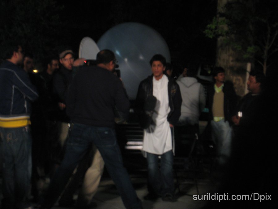 IMG_5856.JPG - Taking a break from shooting the Candle Light Vigil scene in MNIK - and doing an interview!